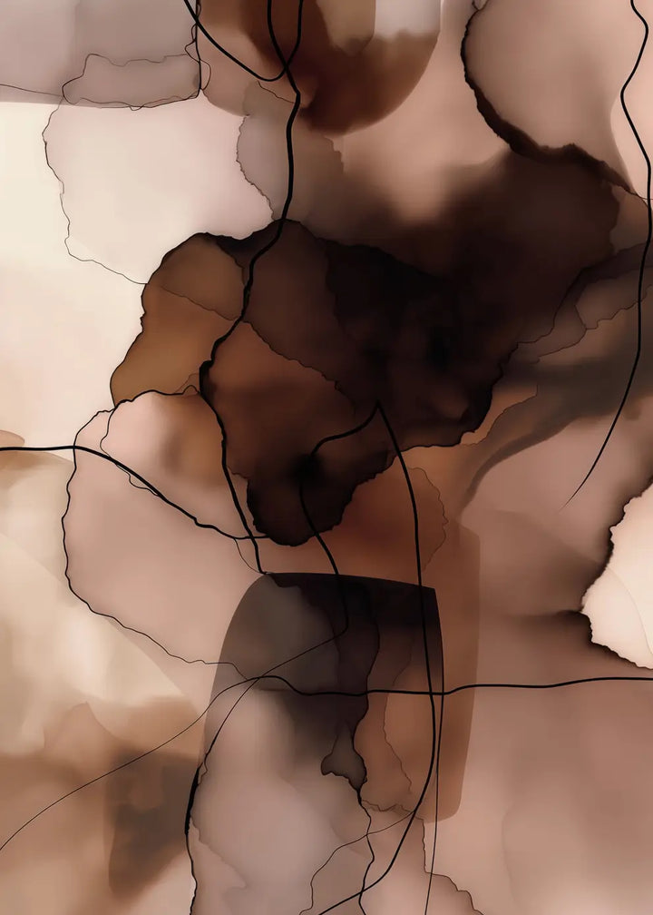 Poster - Brown Layers