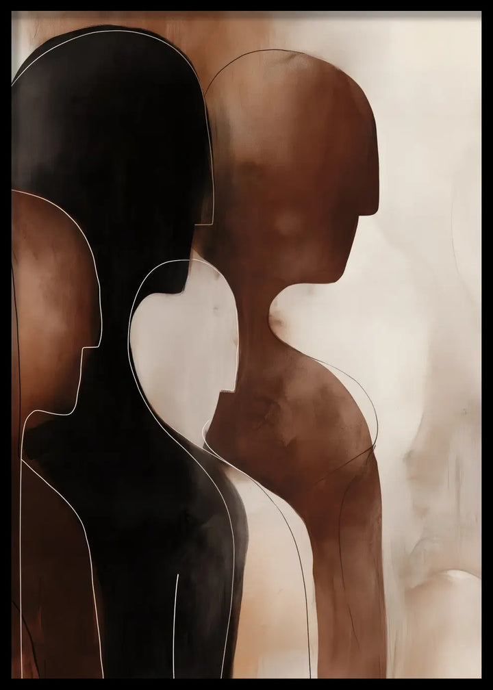 Poster - Brown Silhouettes