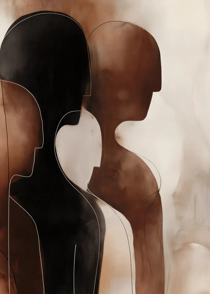 Poster - Brown Silhouettes