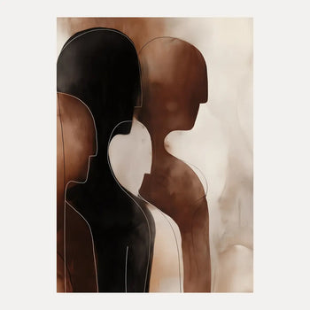 Poster - Brown Silhouettes