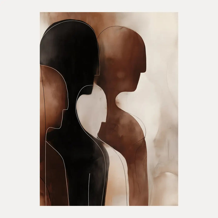 Poster - Brown Silhouettes