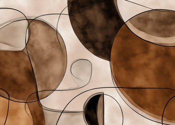 Canvastavla - Brown Forms