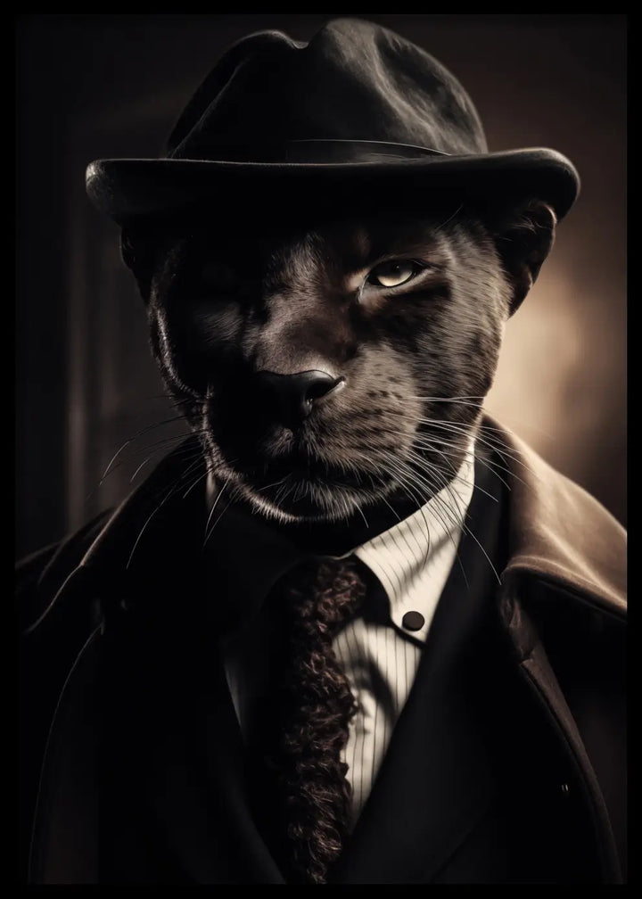 Poster - Panther in Suit