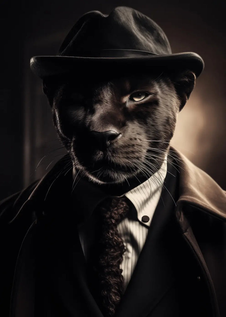 Poster - Panther in Suit