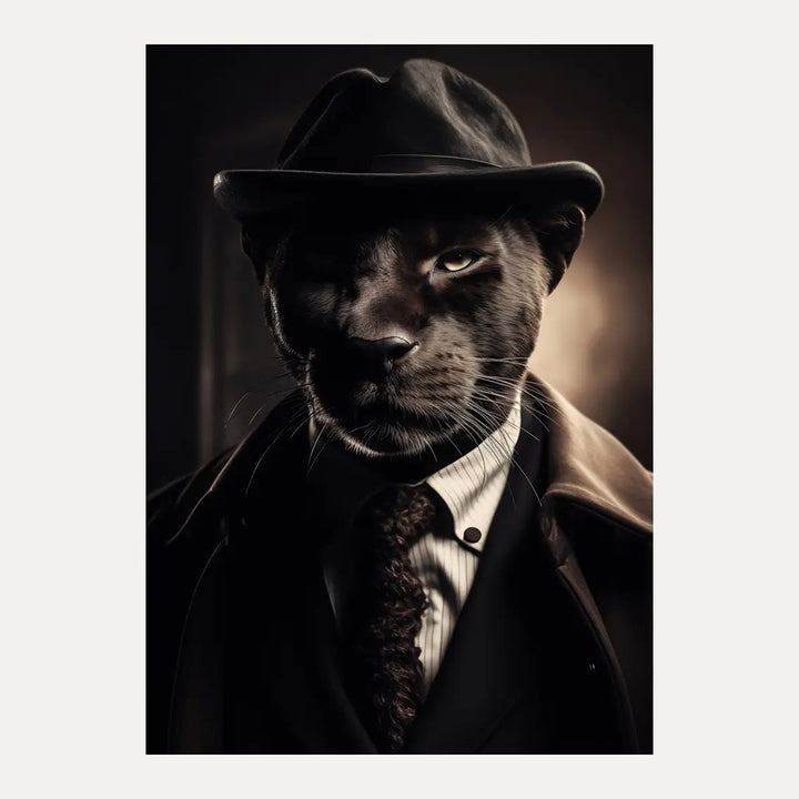 Poster - Panther in Suit