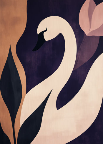 Canvastavla - Swan's Grace