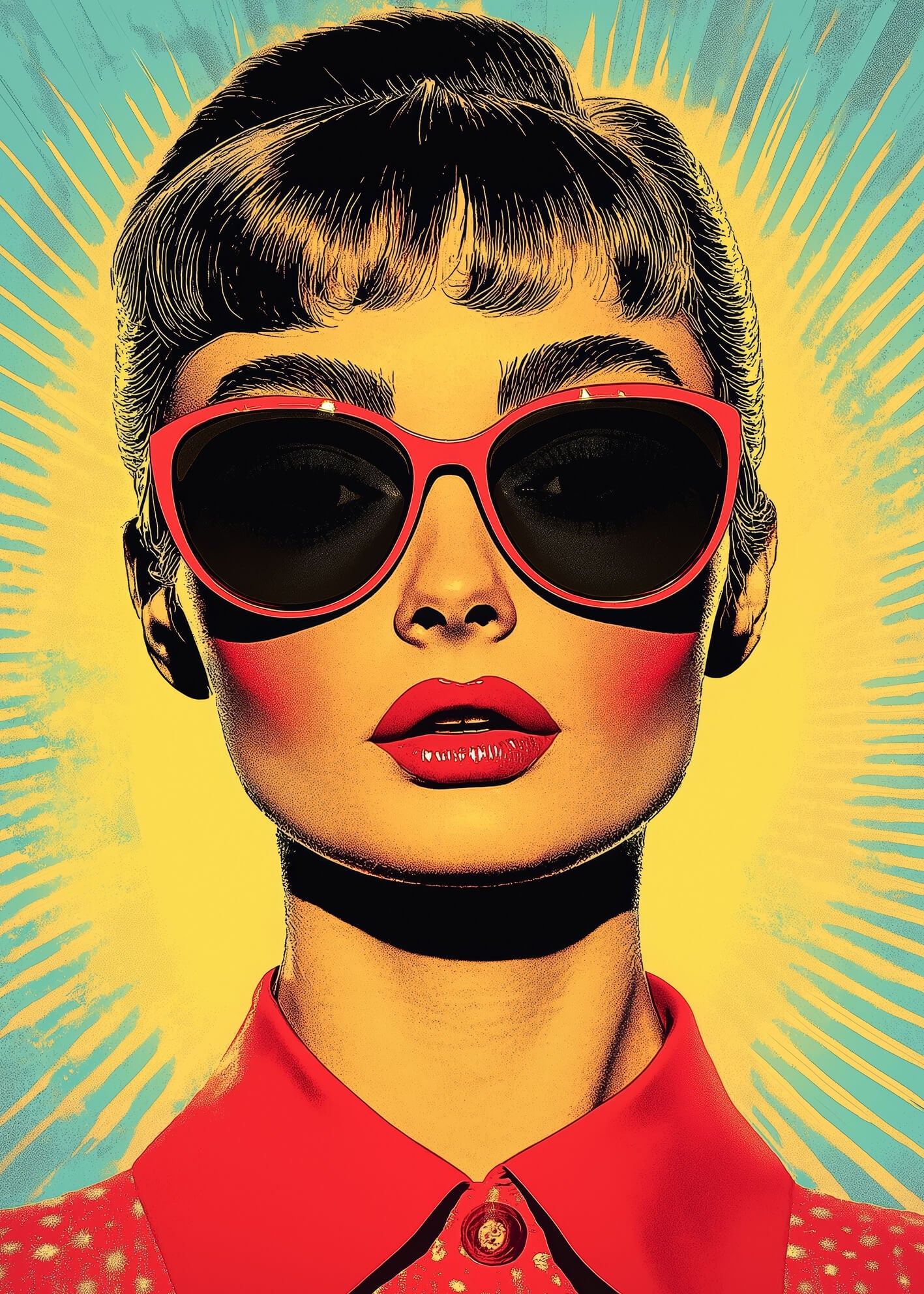 Canvastavla - Pop Art Audrey