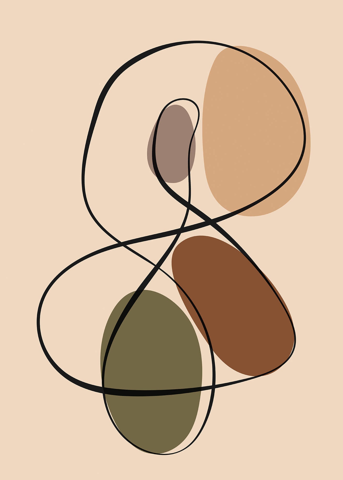 Canvastavla - Graphic Shapes No1