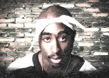 Canvastavla - Tupac