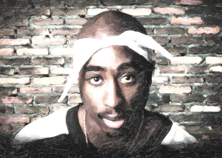 Canvastavla - Tupac