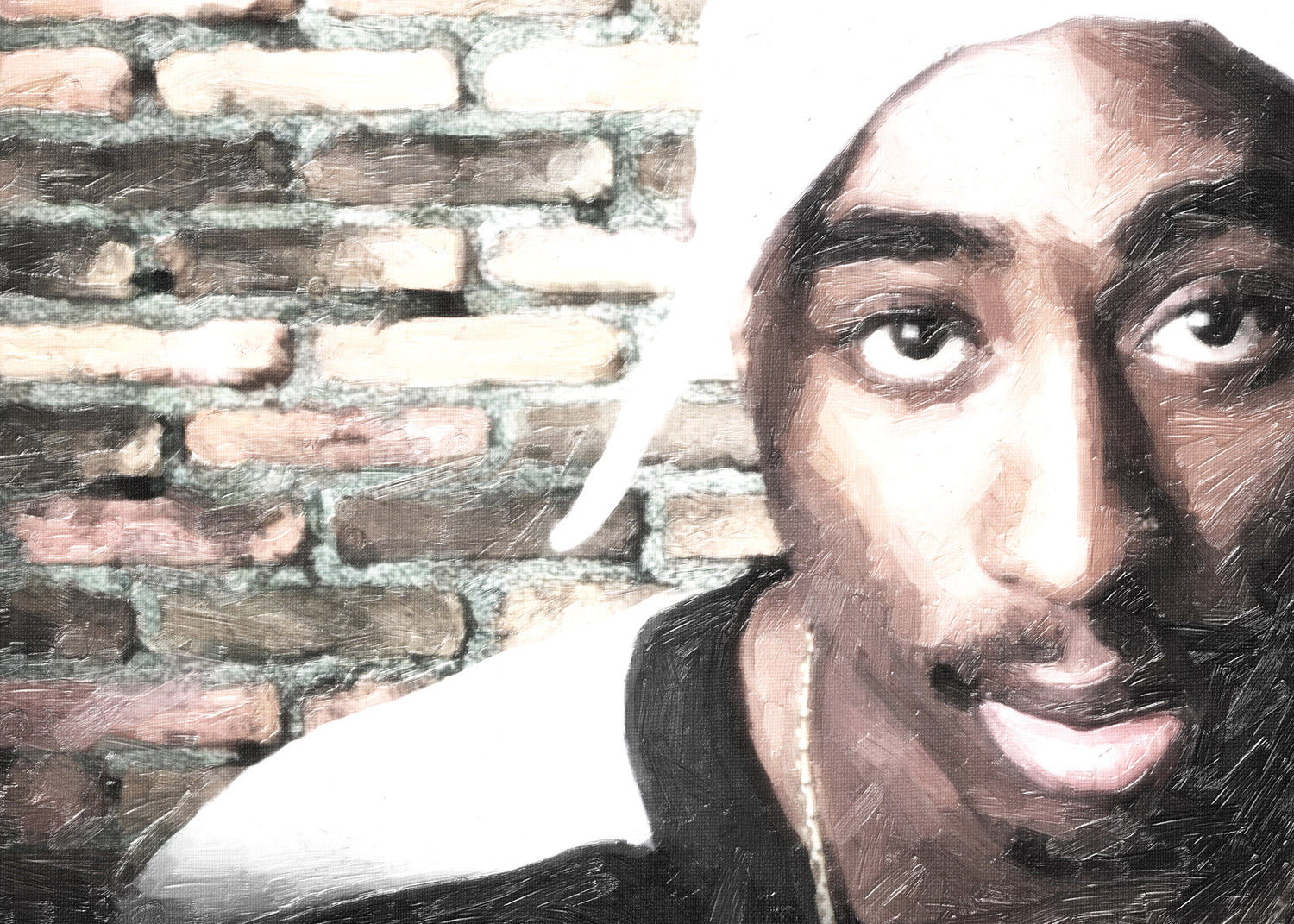 Canvastavla - Tupac