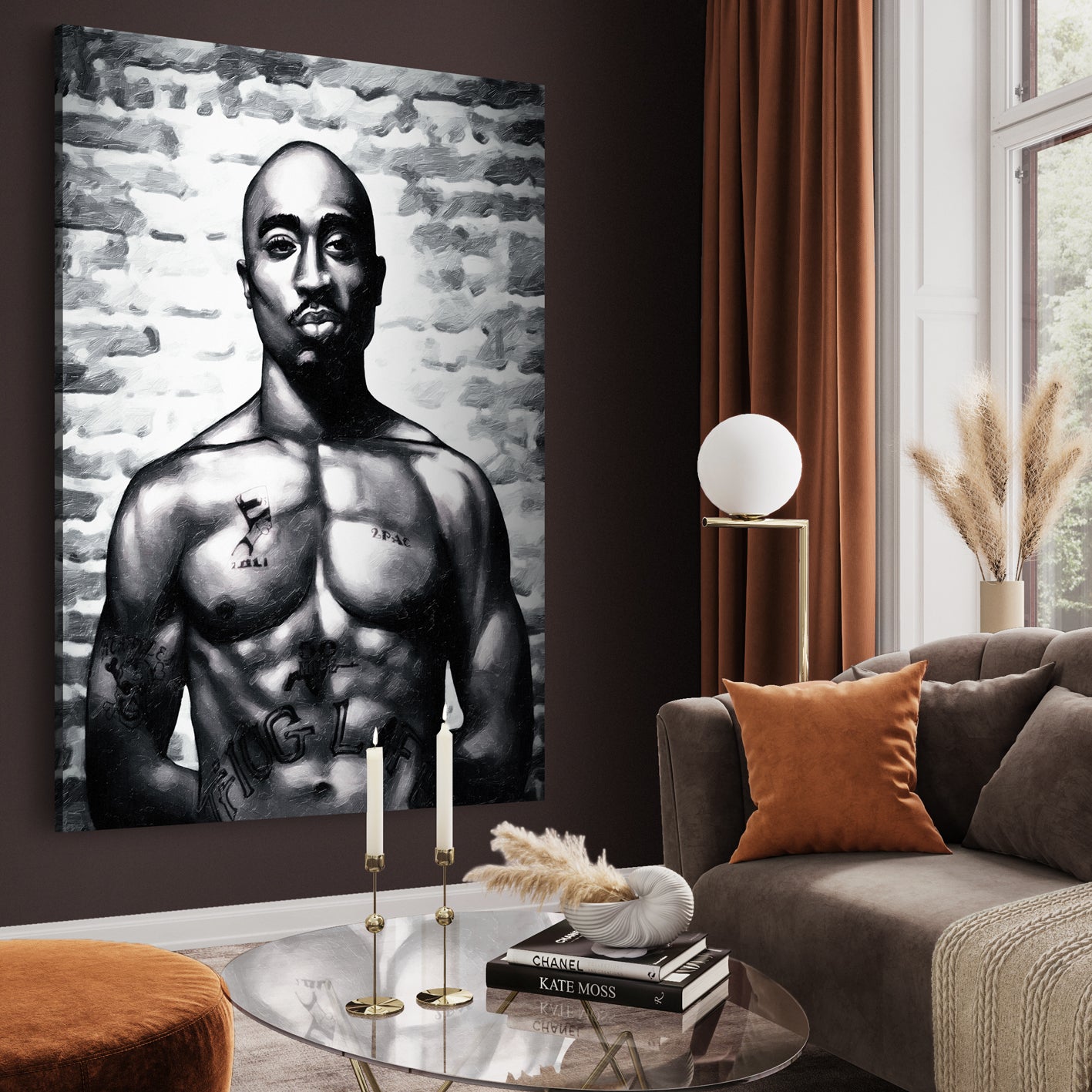 Canvastavla - Tupac