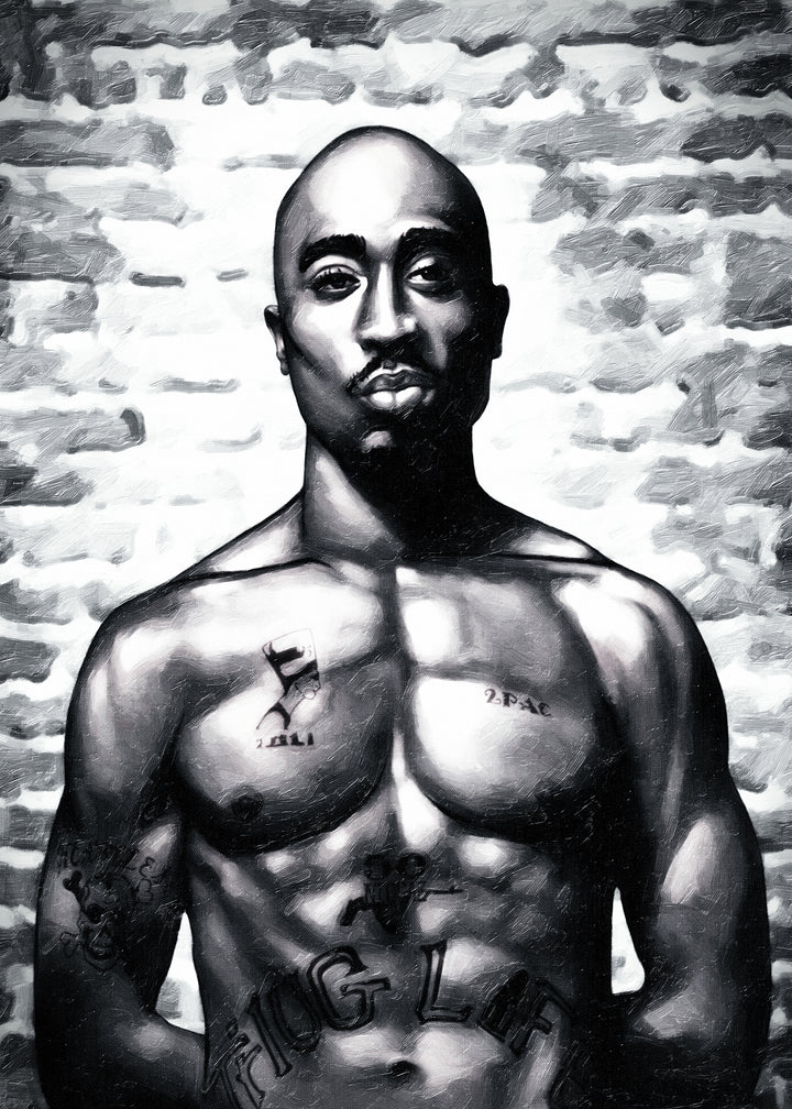 Canvastavla - Tupac