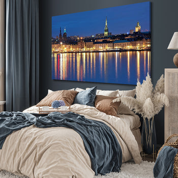 Canvastavla - Stockholm by night