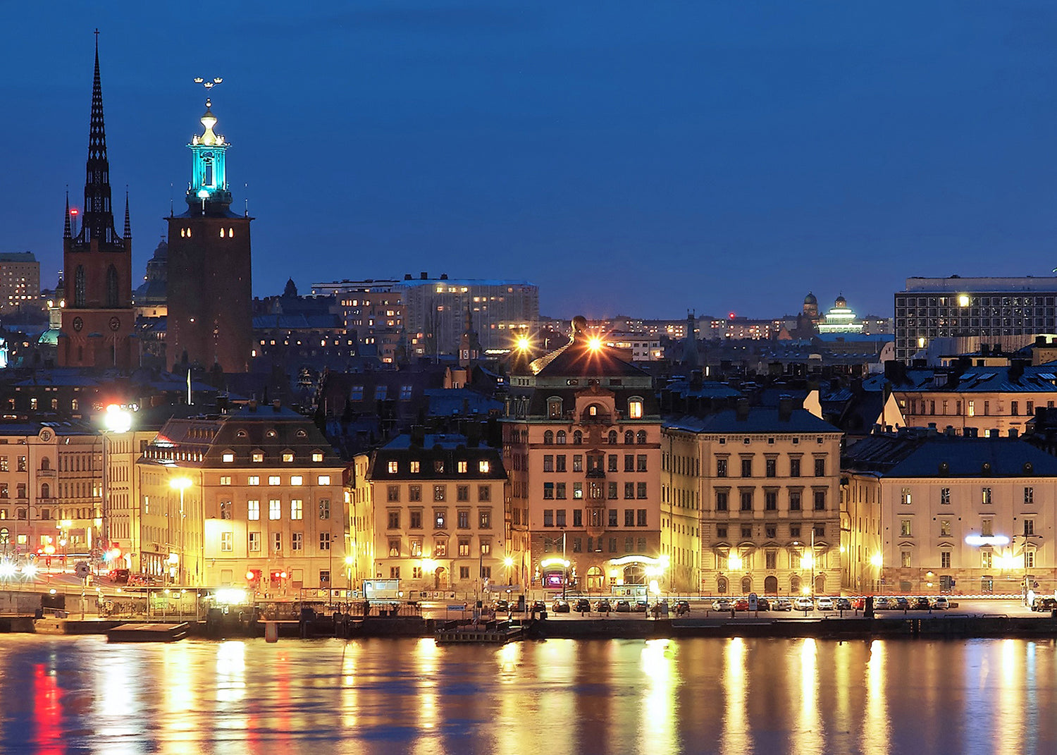 Ljuddämpande tavla - Stockholm by night