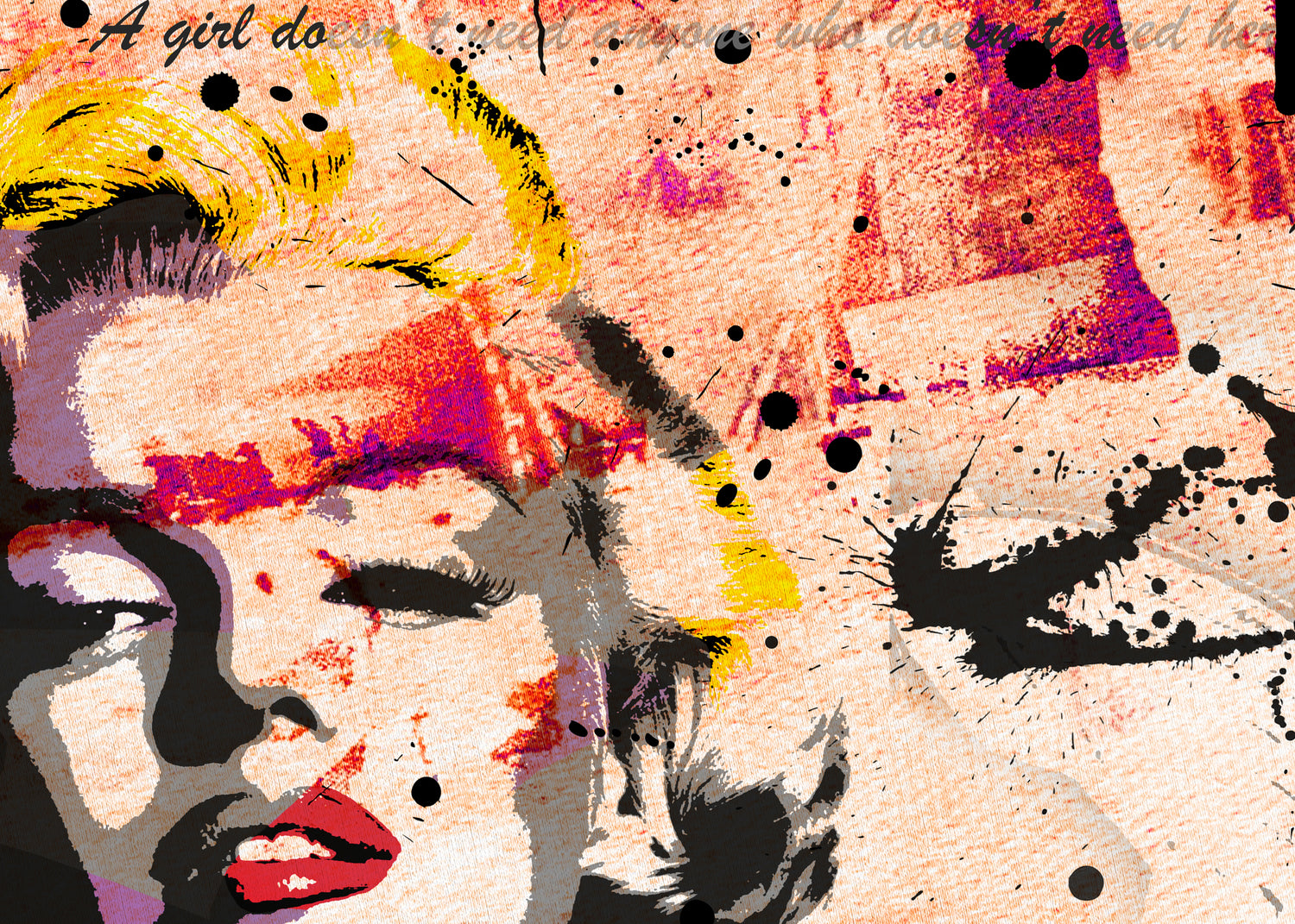 Canvastavla - Marilyn Monroe red