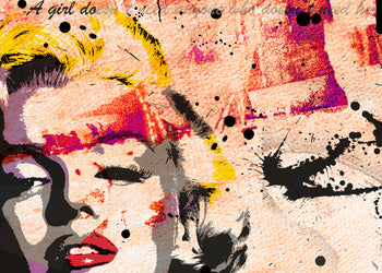 Canvastavla - Marilyn Monroe red