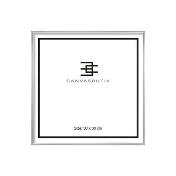 Silver tavelram 30 x 30cm