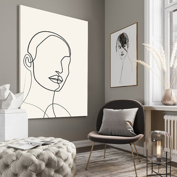 Canvastavla - One Line Portrait