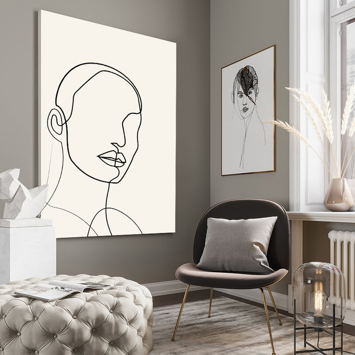 Canvastavla - One Line Portrait