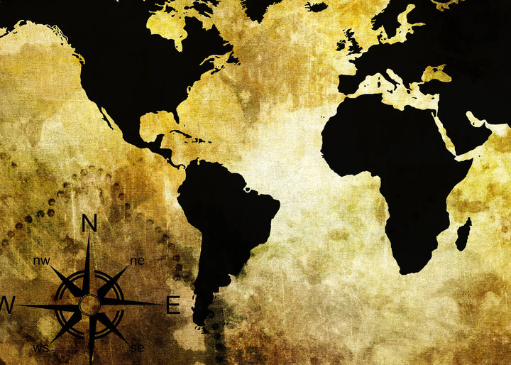 Canvastavla - The world map