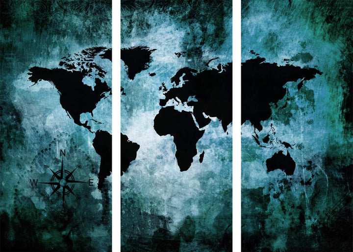 Canvastavla - The world map
