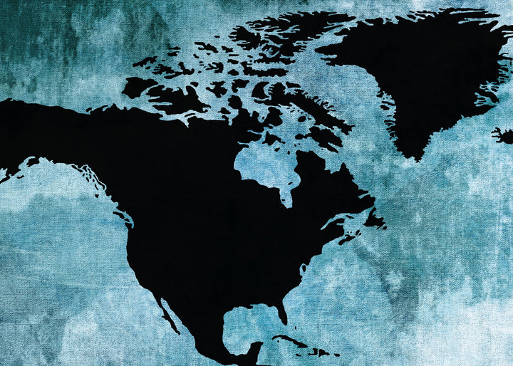 Canvastavla - The world map