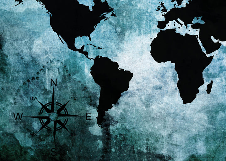 Canvastavla - The world map