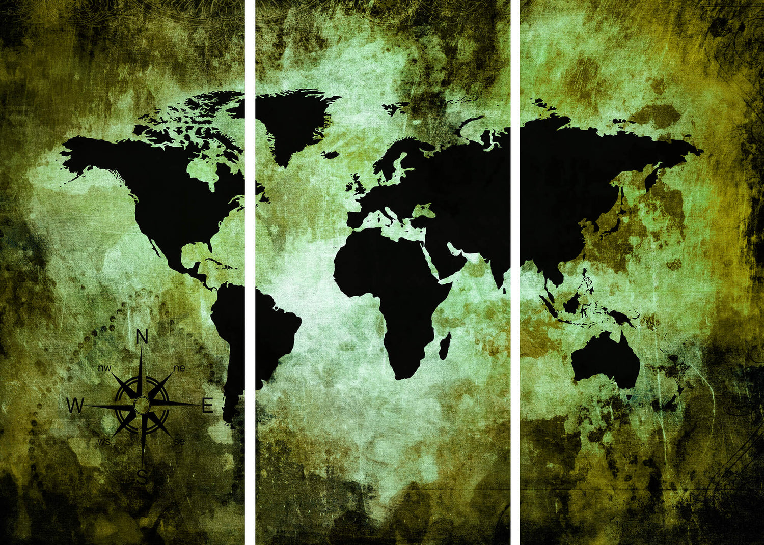 Canvastavla - The world map