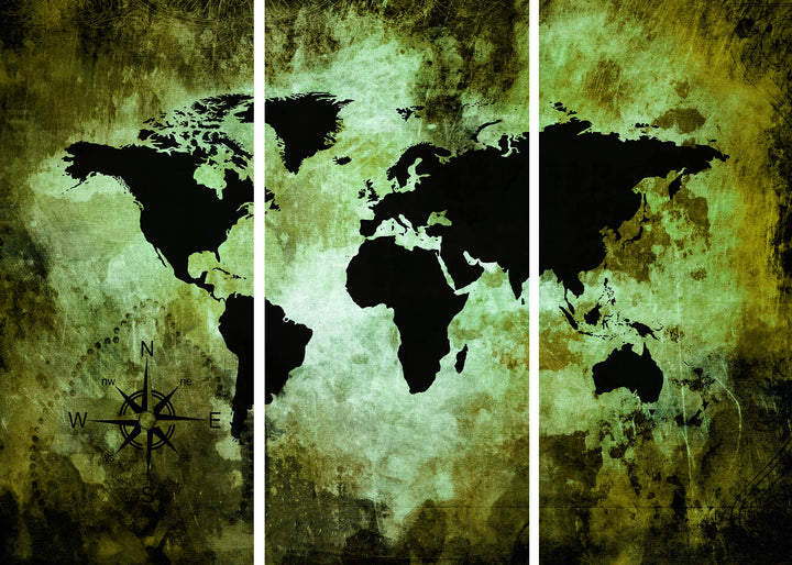 Canvastavla - The world map