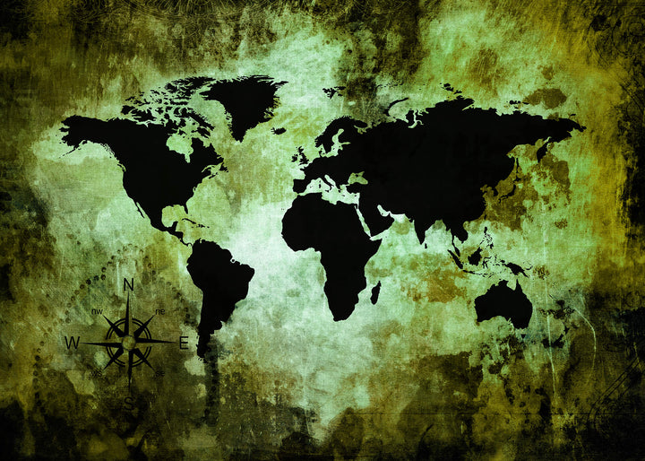 Canvastavla - The world map