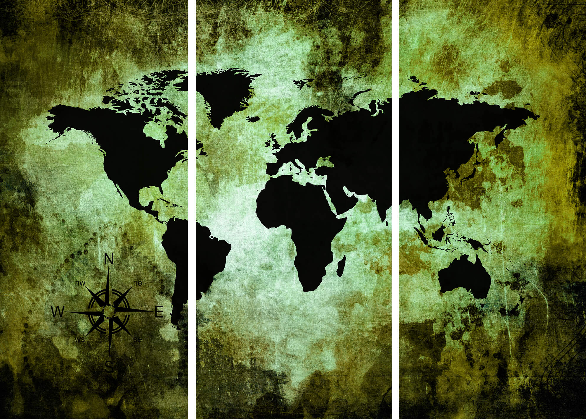 Ljuddämpande tavla - The world map