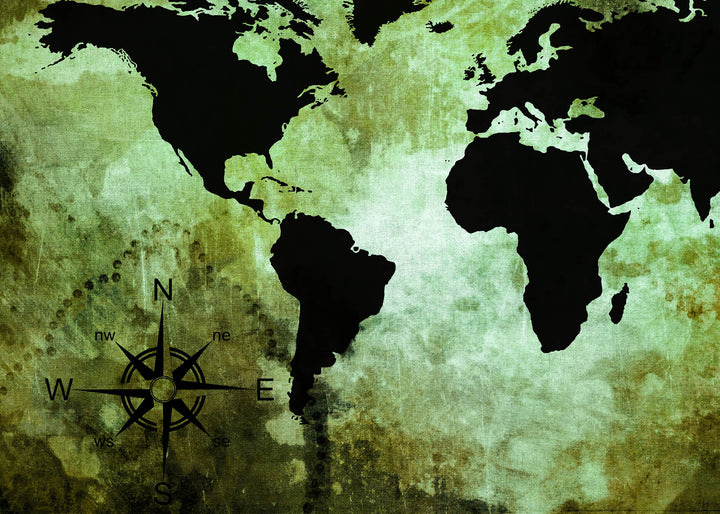 Canvastavla - The world map