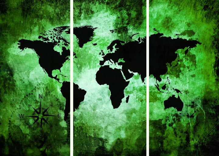 Canvastavla - The world map