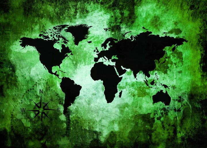 Canvastavla - The world map
