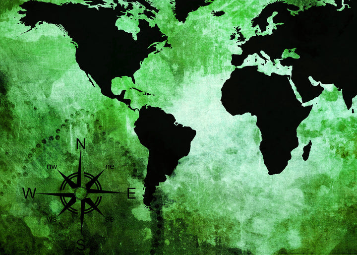 Canvastavla - The world map