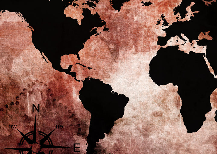 Canvastavla - The world map
