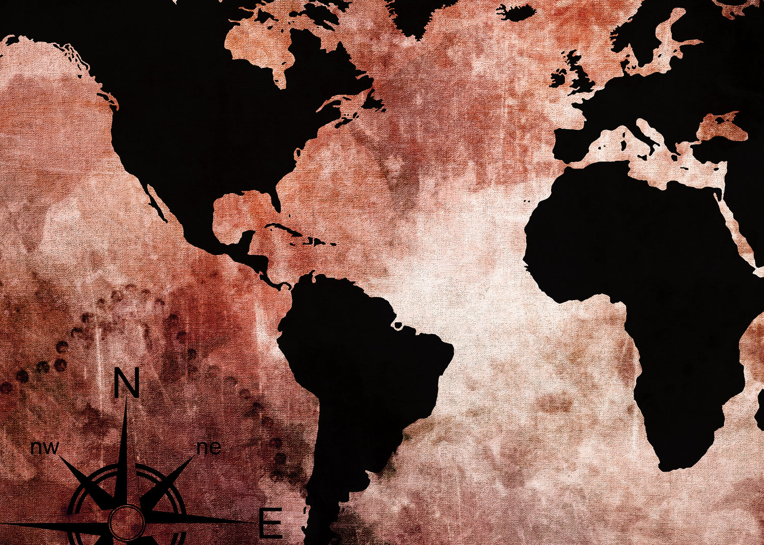 Ljuddämpande tavla - The world map