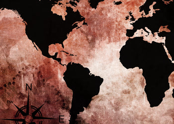 Ljuddämpande tavla - The world map