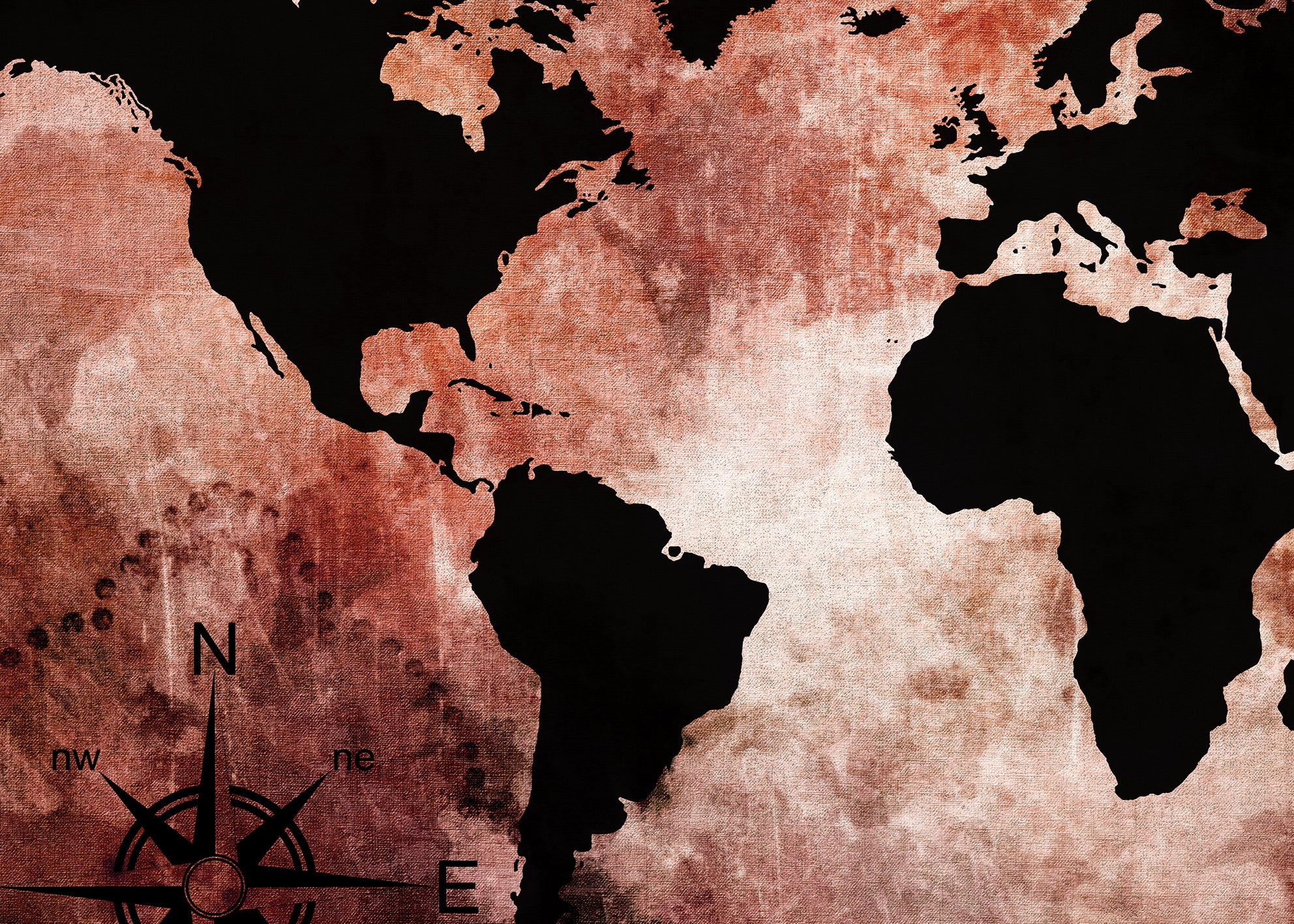 Ljuddämpande tavla - The world map