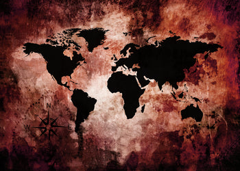 Canvastavla - The world map