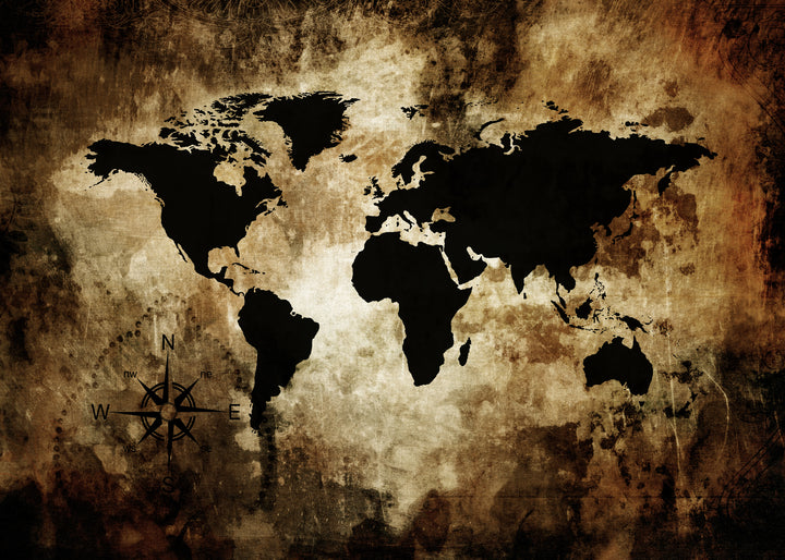 Canvastavla - The world map