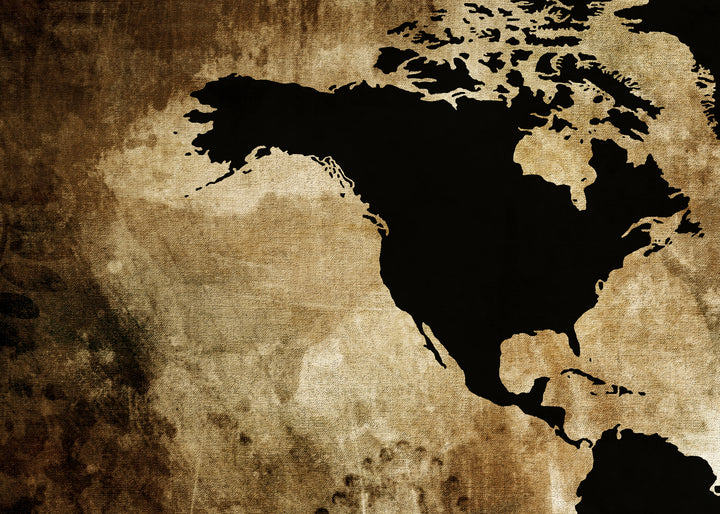Canvastavla - The world map