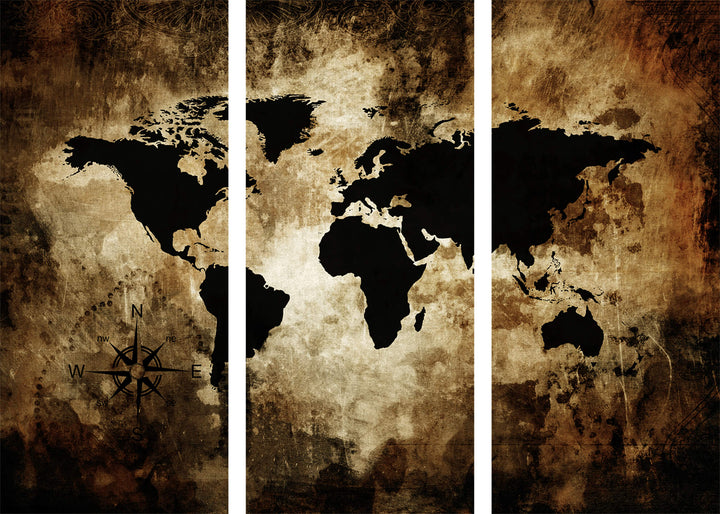 Canvastavla - The world map