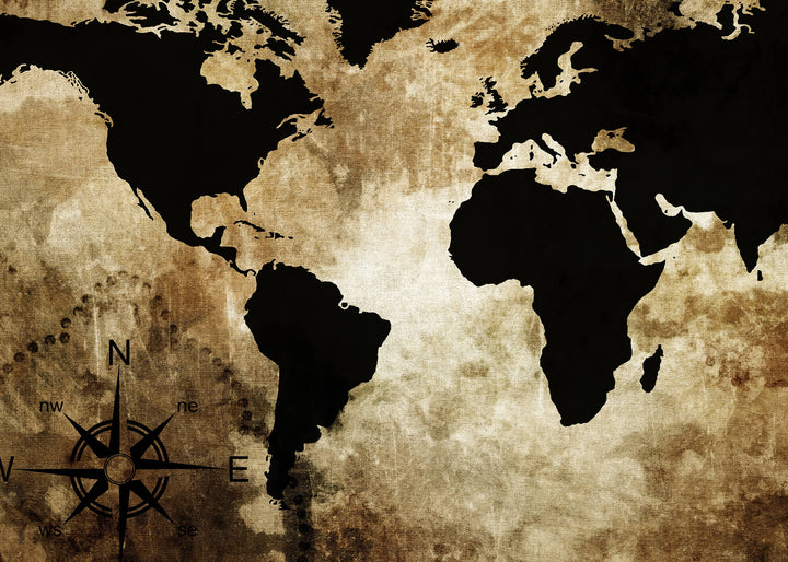 Canvastavla - The world map