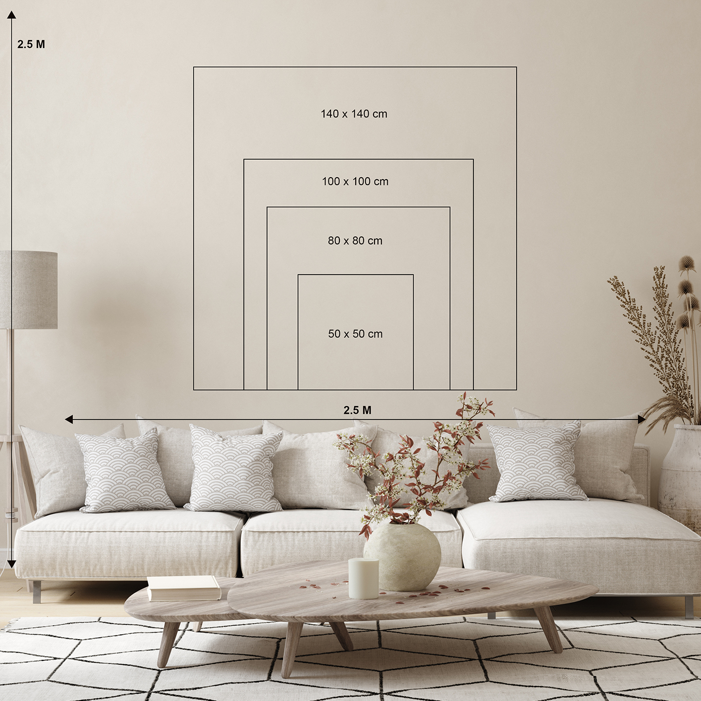 White wooden frame - 30 x 40 cm